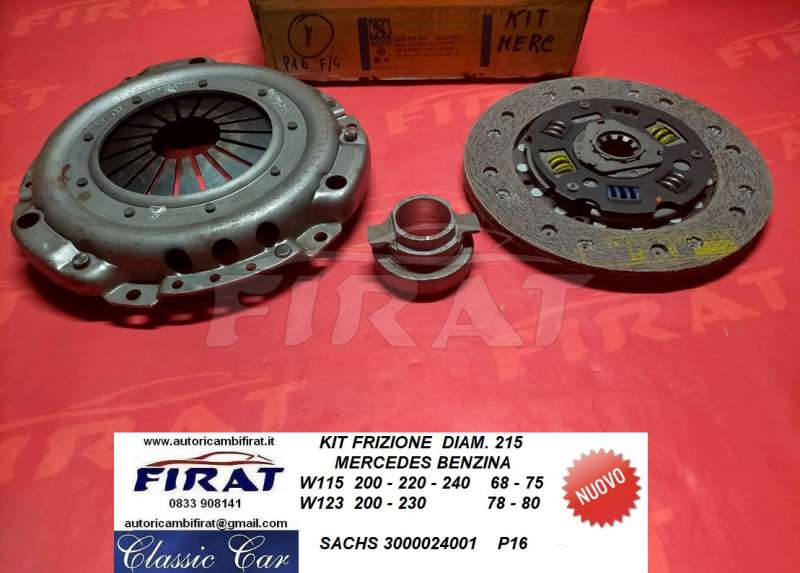 KIT FRIZIONE MERCEDES W115 - 123 BENZINA (3000024001)